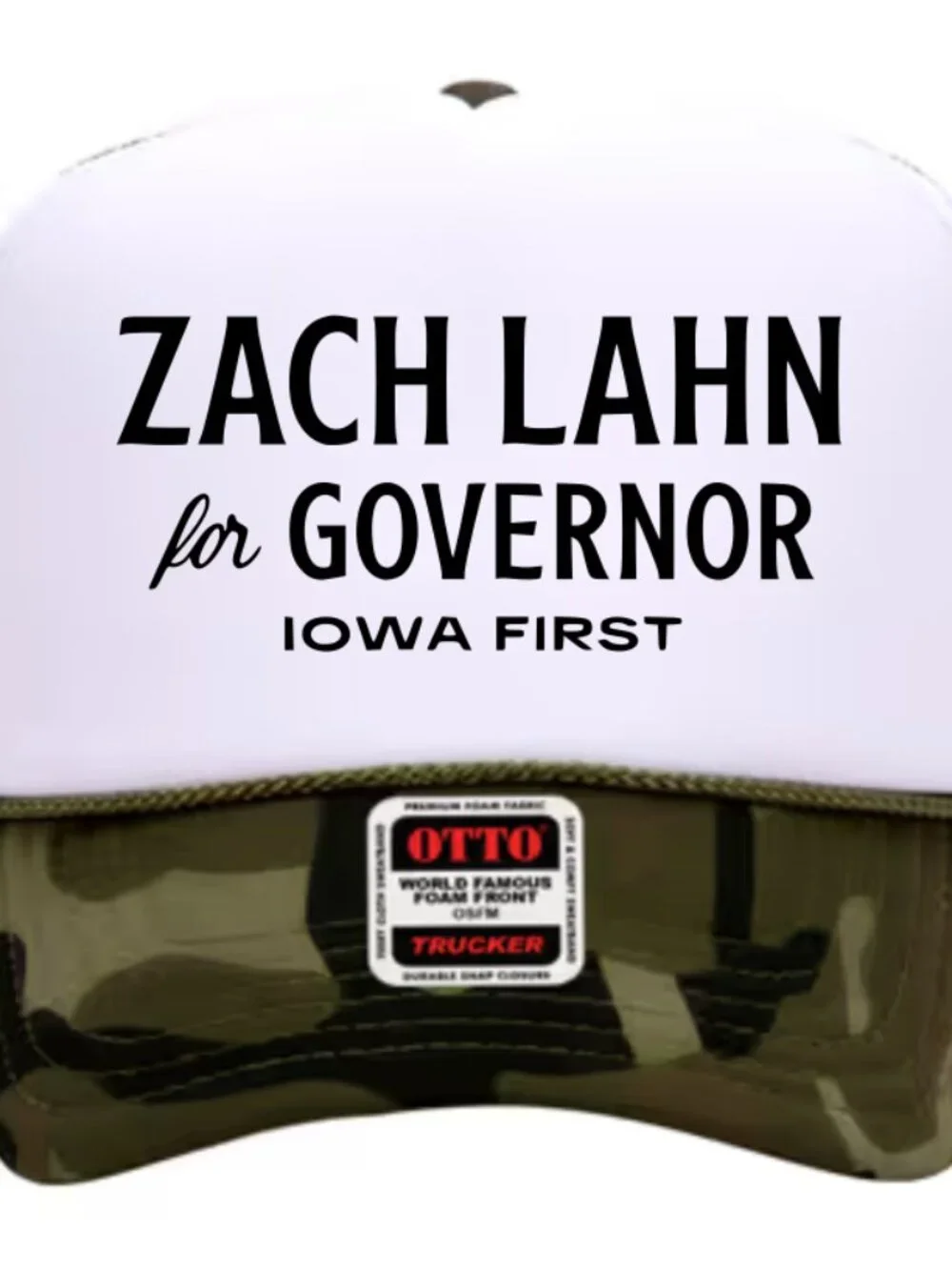 NEW - Zach Lahn Hat - Zach Lahn for Governor Iowa First